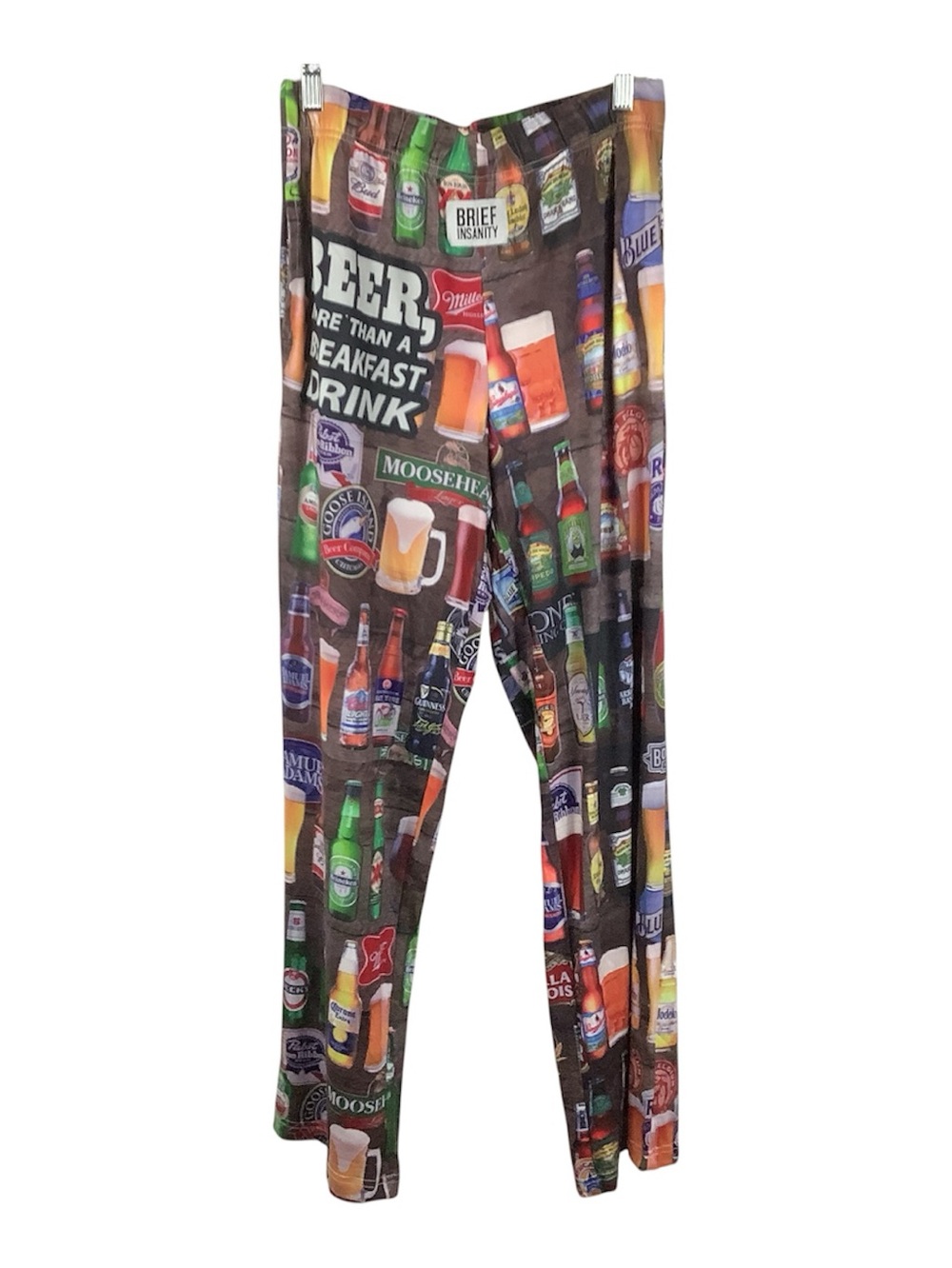 NWT Brief Insanity Beer Breakfast Lounge Pajama Pants Unisex